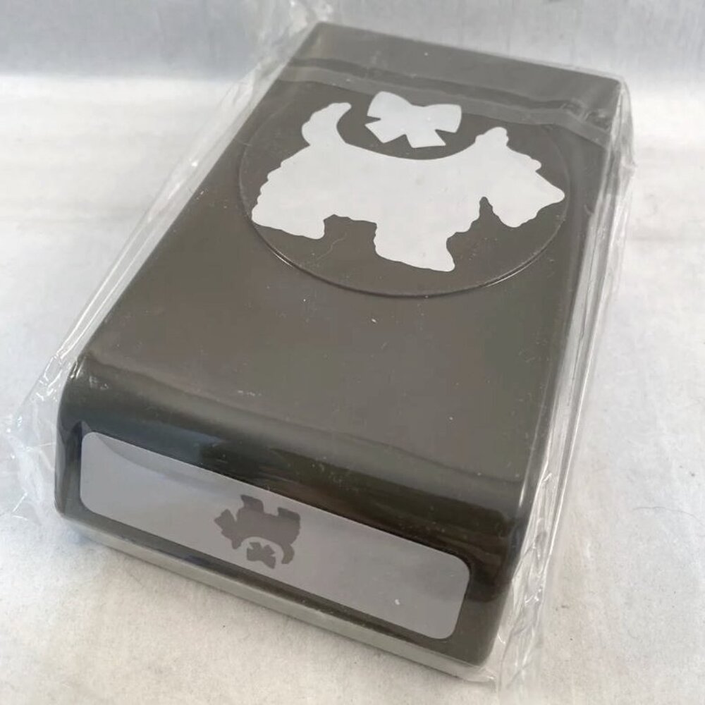 Stampin Up Scottie Dog Punch - Retired (Rare) NIP w/DSP Sampler Pack